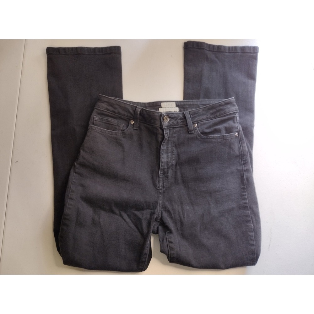 L.L. Bean Womens Classic Fit Jeans Size 10‎ Dark Gray Bootcut Denim Pants